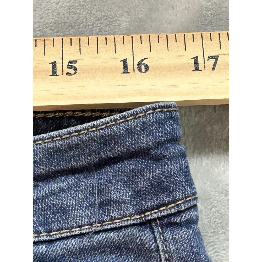 D. Jeans Womens Sz 14 Blue BootCut Slash Pocket High Rise Western Cowgirl Boho